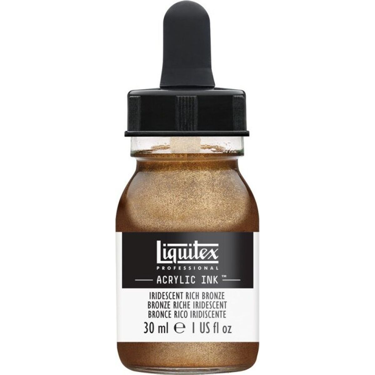 Liquitex - Acrylic Ink Blæk - Iridescent Rich Bronze 30 Ml