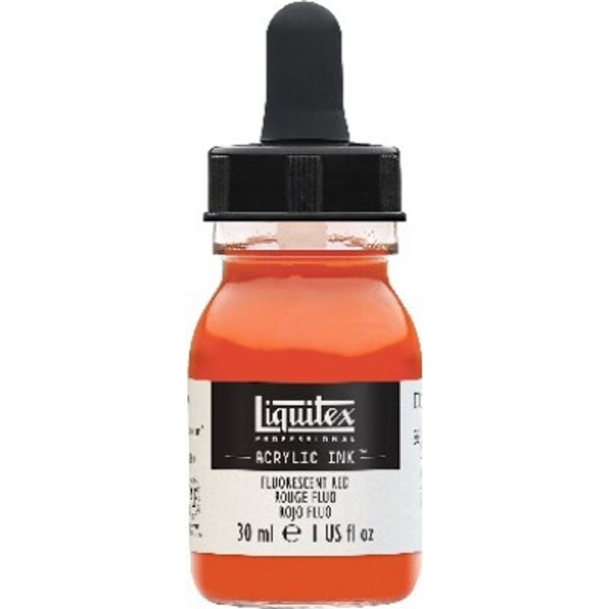 Liquitex - Acrylic Ink Blæk - Fluorescent Red 30 Ml