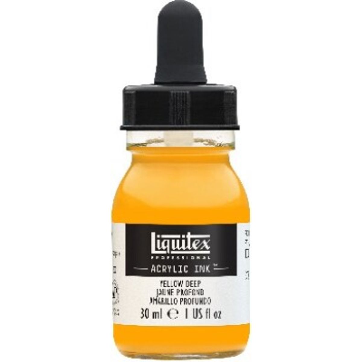 Liquitex - Acrylic Ink Blæk - Yellow Deep 30 Ml