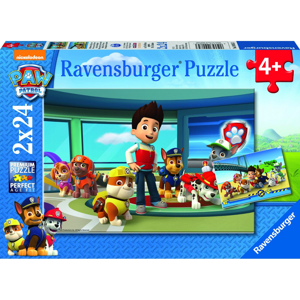 Paw Patrol Puslespil - Hjælpsom - 2x24 Brikker - Ravensburger