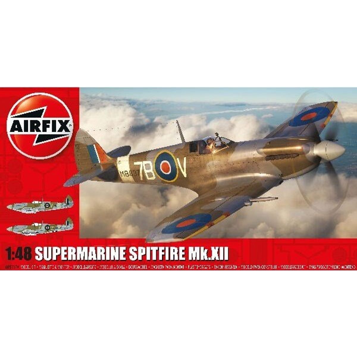 Airfix - Supermarine Spitfire Mk.xii Fly Byggesæt - 1:48 - A05117a