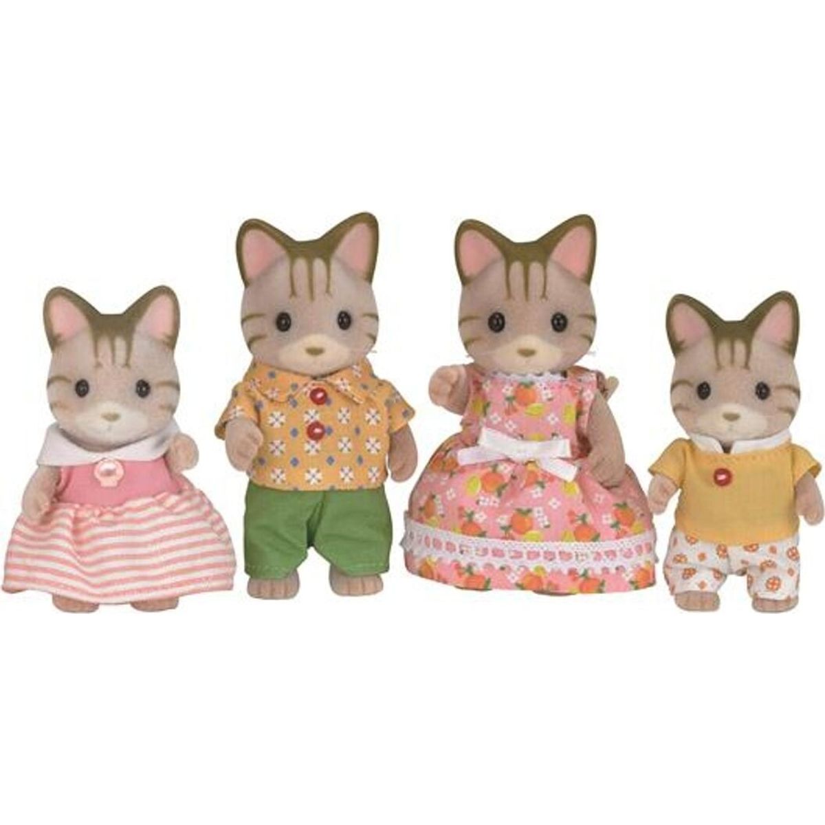 Sylvanian Families Figurer - Stribet Kattefamilie - 5180