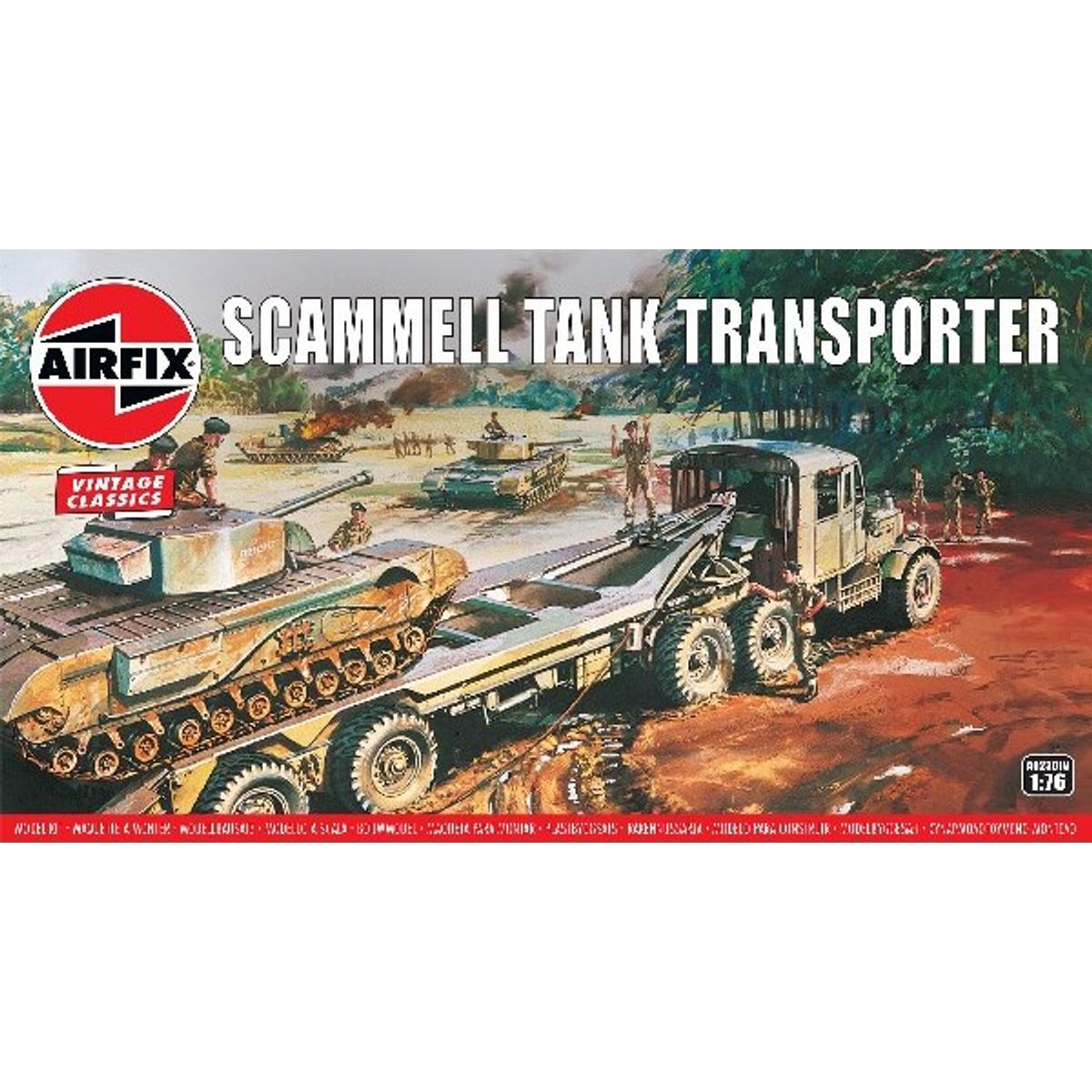 Airfix - Scammell Tank Transporter Byggesæt - Vintage Classics - 1:76 - A02301v