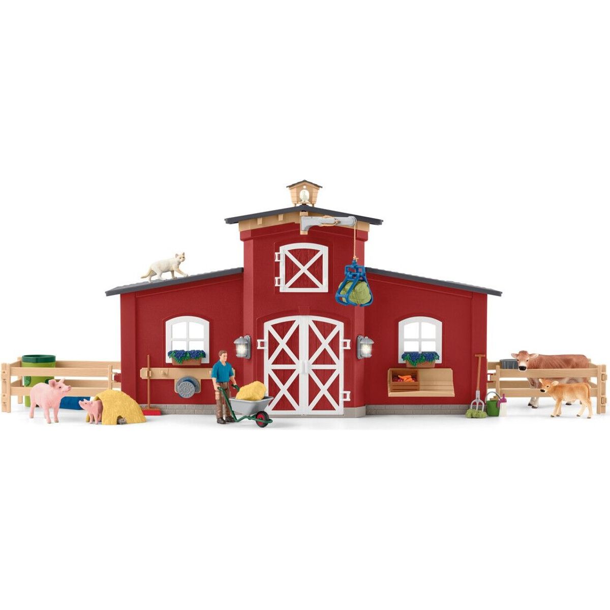 Schleich Farm World - Bondegård Med Dyr Og Tilbehør - 42606