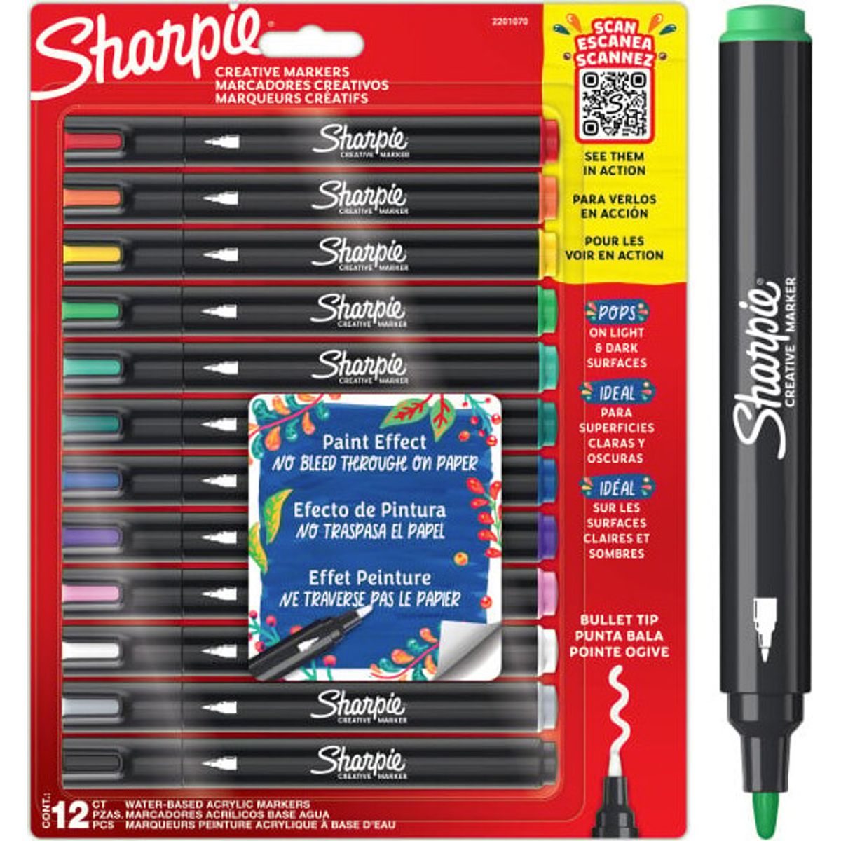 Sharpie - Creative Acrylic Marker 12-blister (2201070)