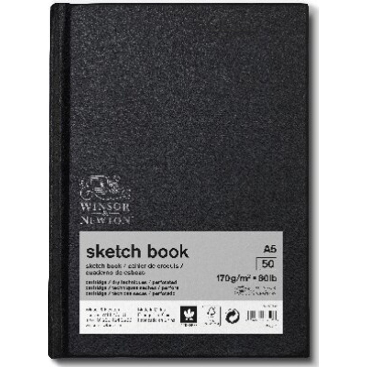 Winsor & Newton - Skitsebog - Sketchbook A5 170g - 50 Sider