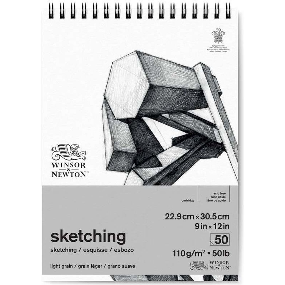 Winsor & Newton - Skitseblok - A4 110g 23x30,5 Cm - 50 Sider