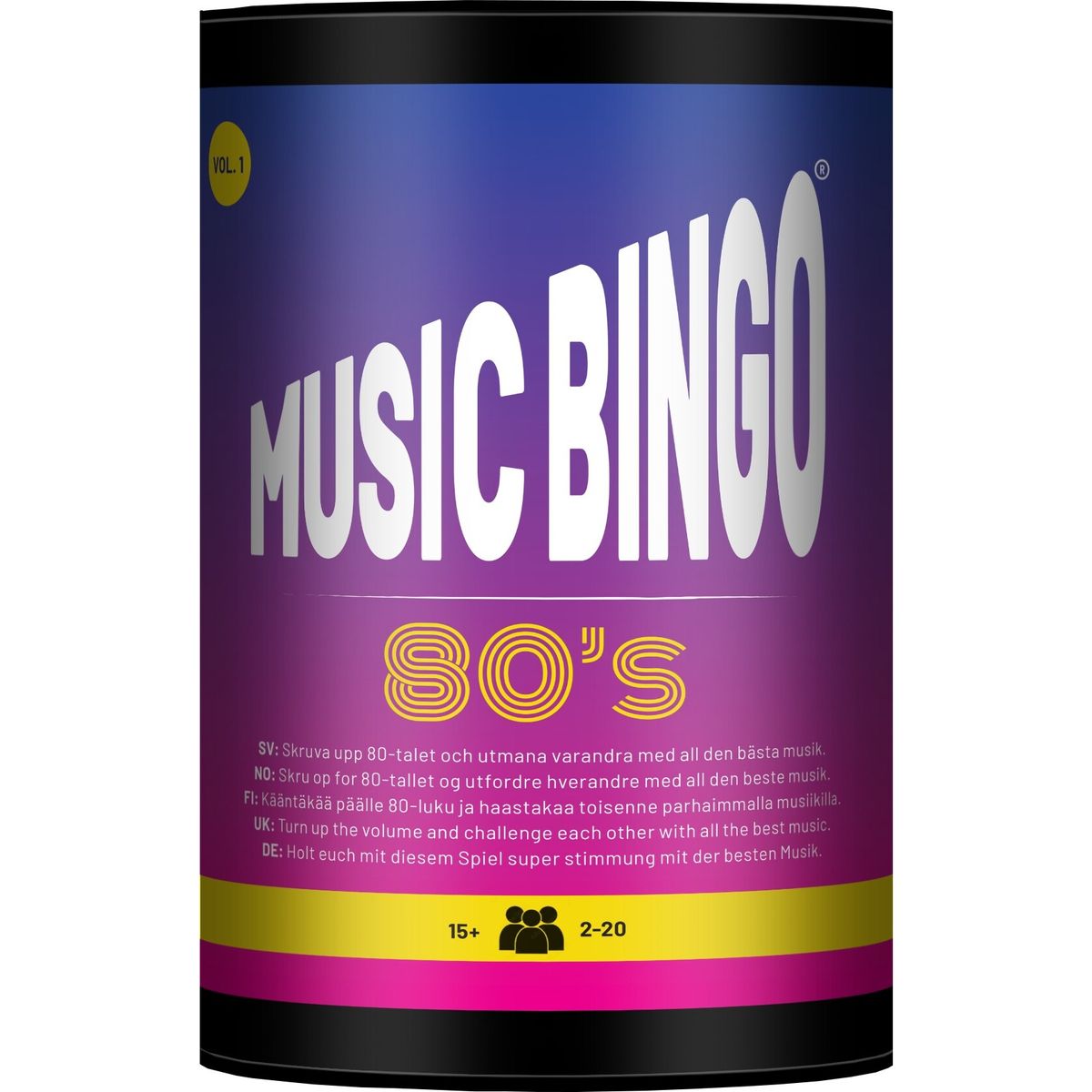 Music Bingo - Skru Op For 80'erne