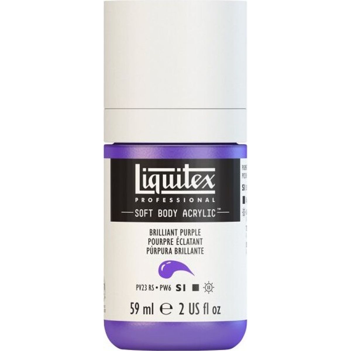 Liquitex - Akrylmaling - Soft Body - Brilliant Purple 59 Ml