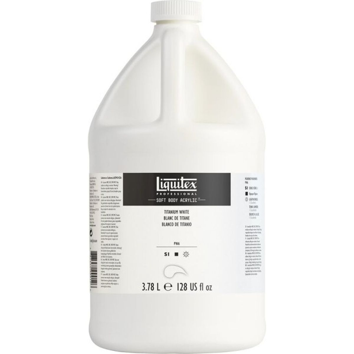 Liquitex - Akrylmaling - Soft Body - Titanium White 3,79 L