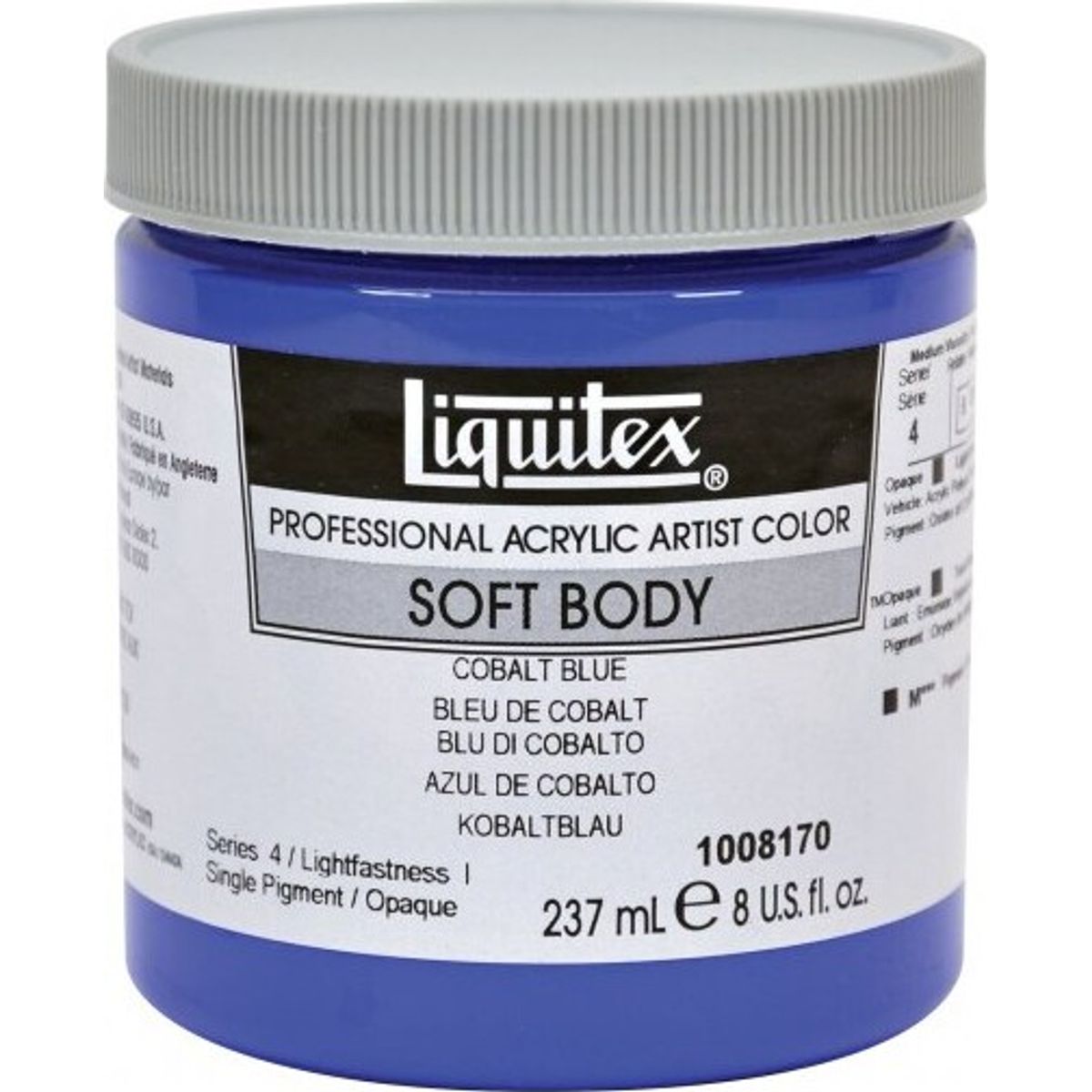 Liquitex - Soft Body Akrylmaling - Cobalt Blue 237 Ml