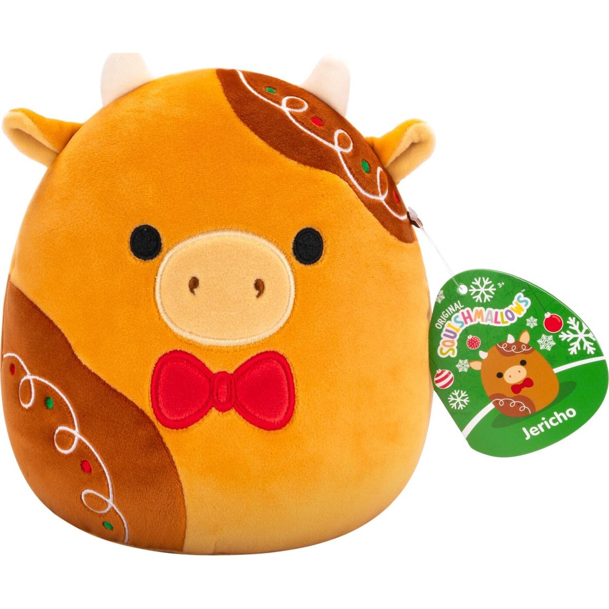 Squishmallows Bamse - Holiday - Gingerbread Ko Jericho - 19 Cm