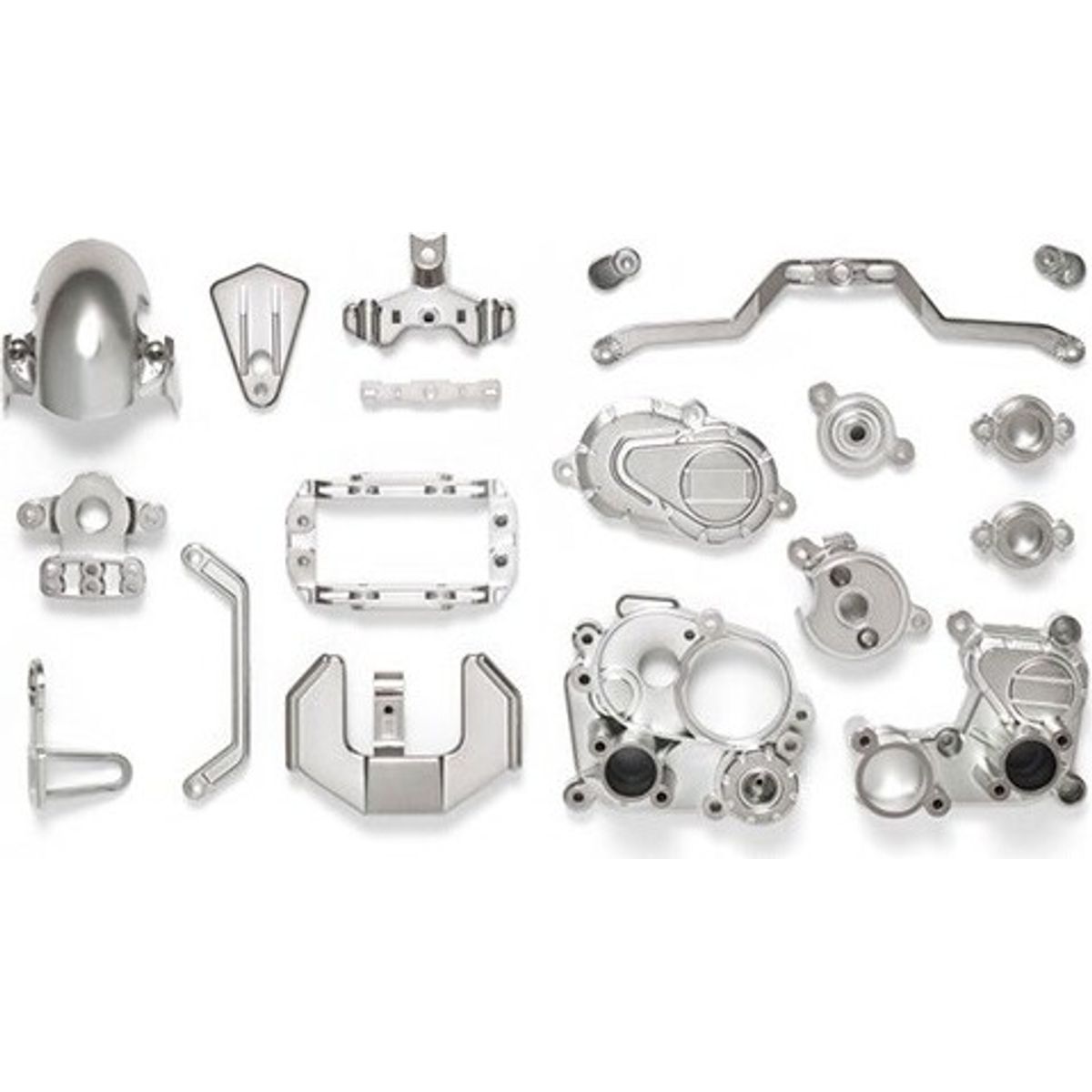 T3-01 C Parts (frame) (semi-gloss Plated) - 54822 - Tamiya