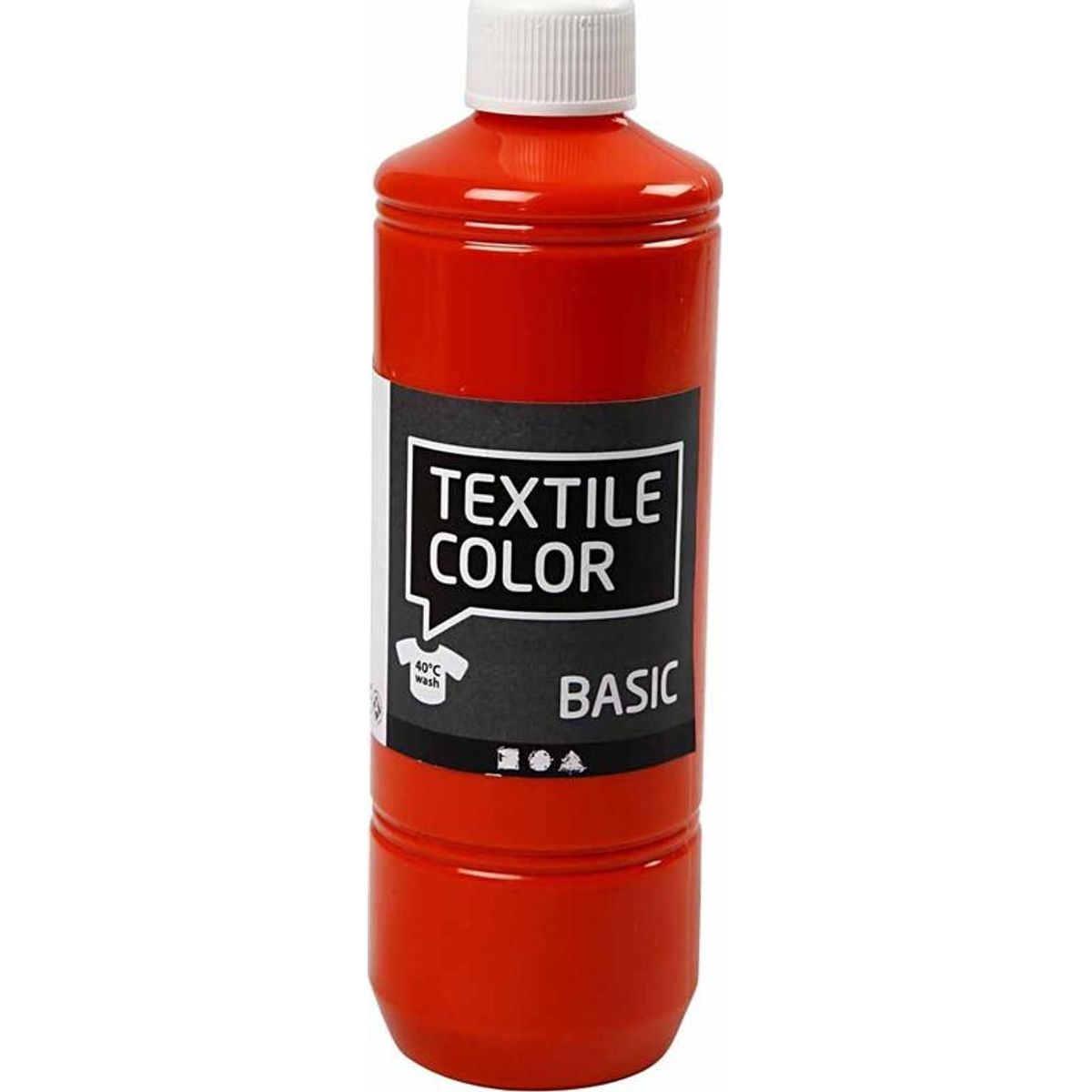 Tekstilmaling - Textile Color Basic - Orange 500 Ml