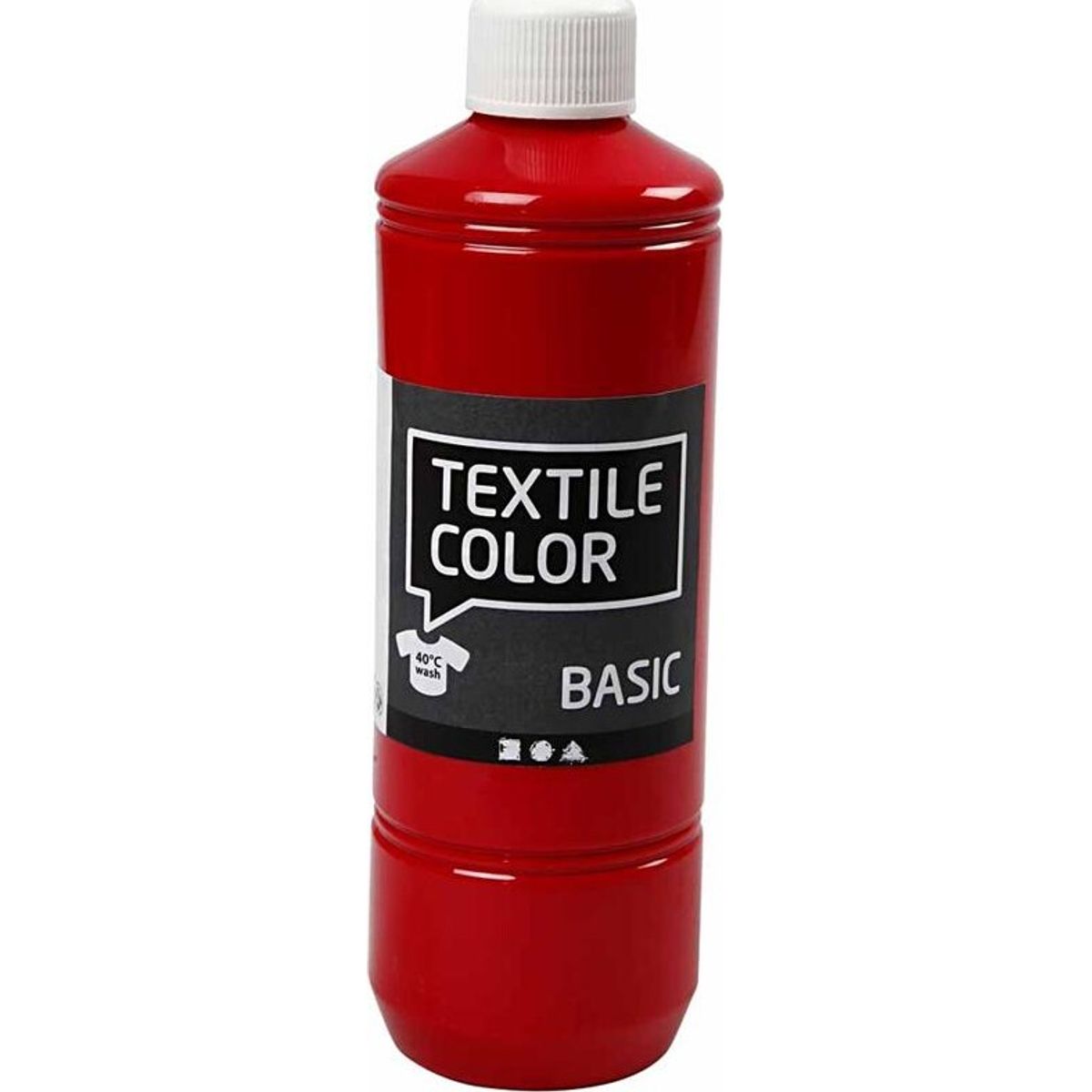 Tekstilmaling - Textile Color Basic - Rød 500 Ml