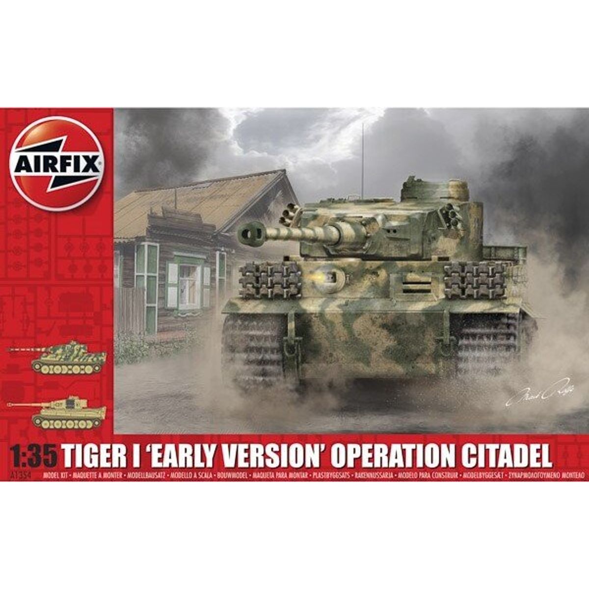 Airfix - Tiger I Tank Byggesæt - Operation Citadel - 1:35 - A1354