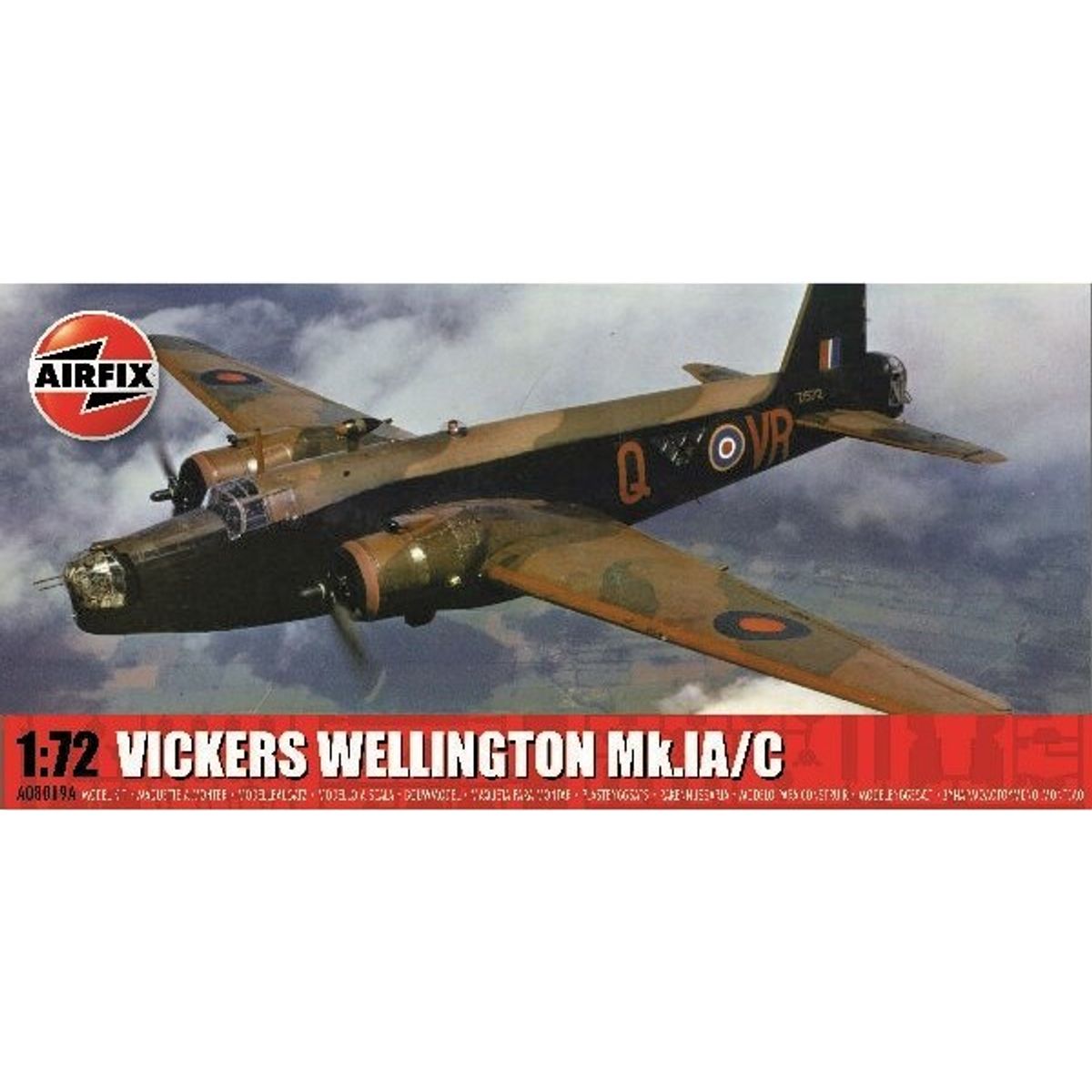 Airfix - Vickers Wellington Mk.ia/c Byggesæt - 1:72 - A08019a