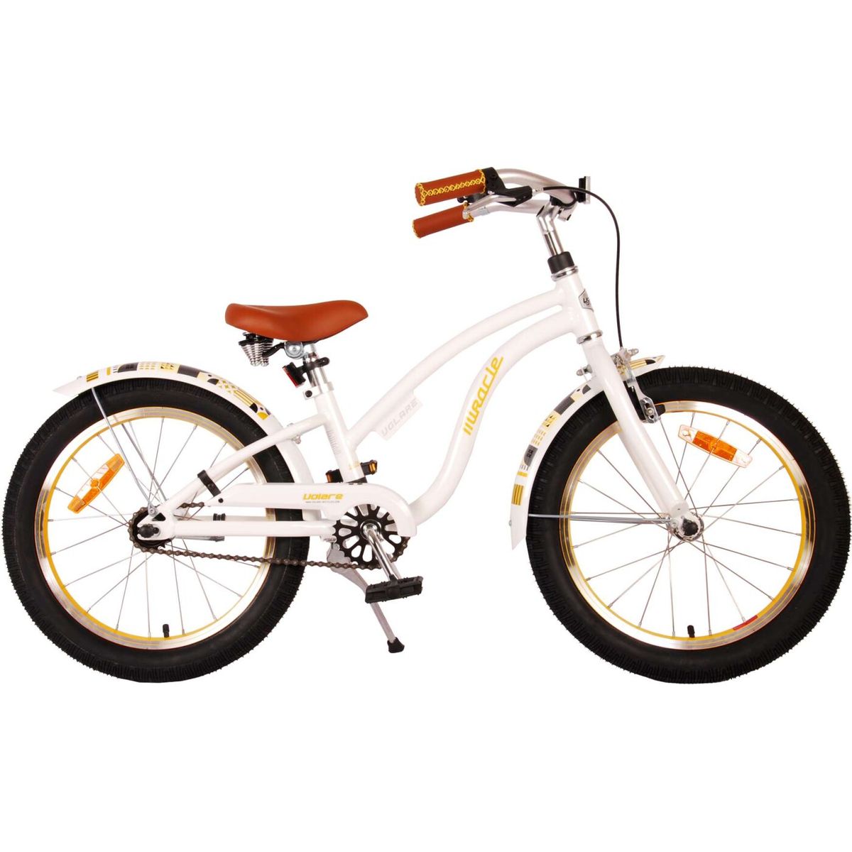 Volare - Børnecykel - 18" Tommer - Miracle Cruiser - Hvid