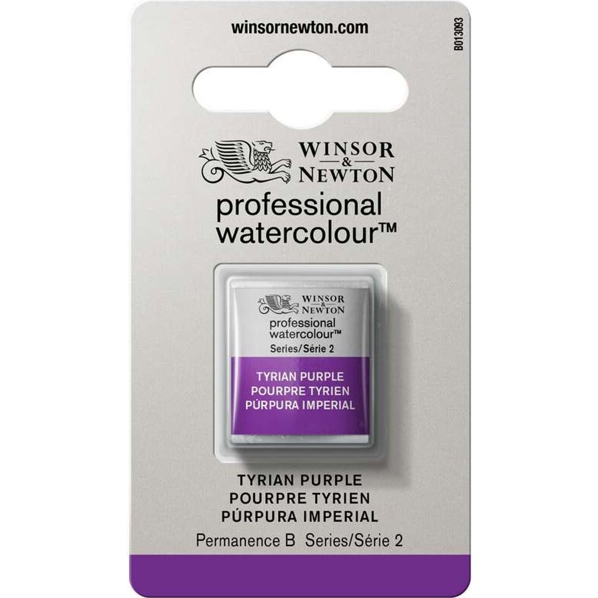 Winsor & Newton - Akvarelfarve 1/2 Pan - Tyrian Purple