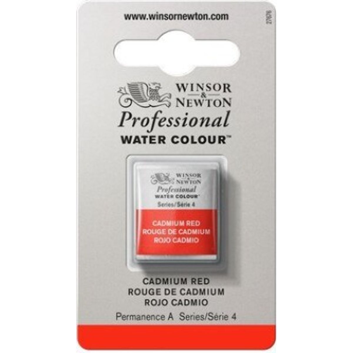 Winsor & Newton - Akvarelfarve 1/2 Pan - Cadmium Red