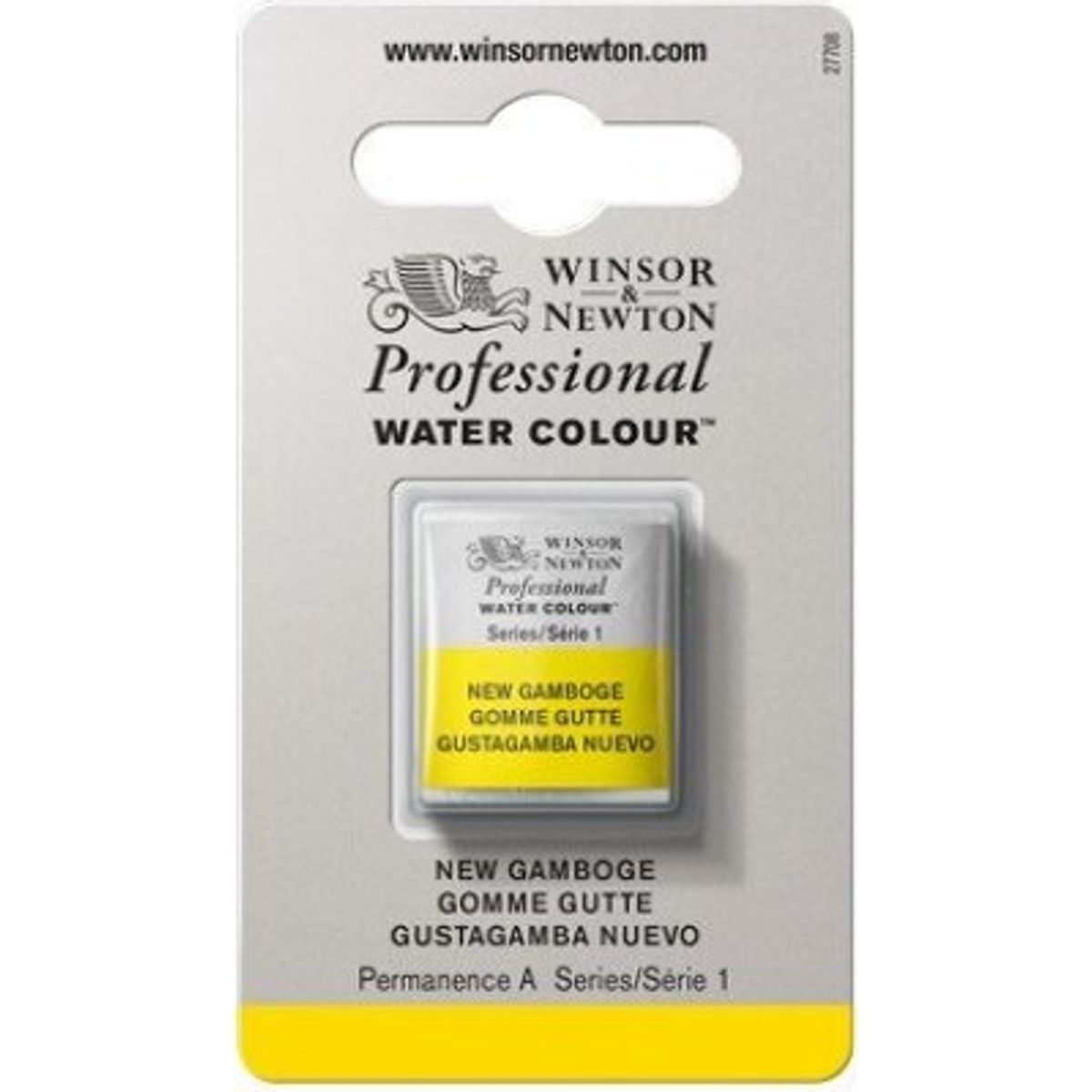 Winsor & Newton - Akvarelfarve 1/2 Pan - New Gamboge