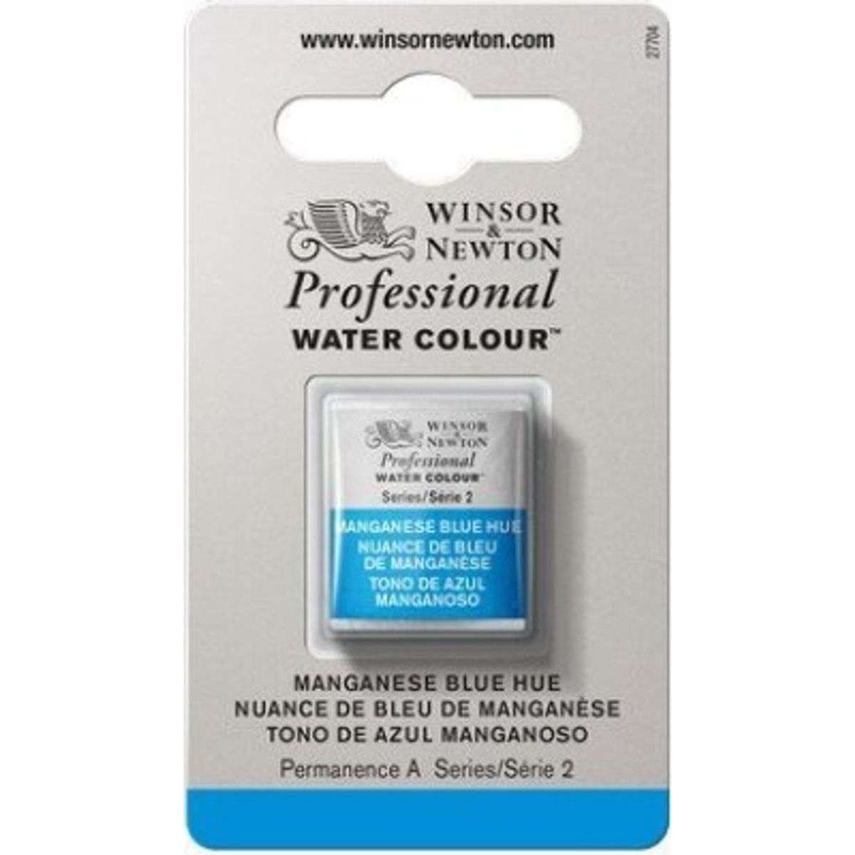 Winsor & Newton - Akvarelfarve 1/2 Pan - Manganese Blue Hue