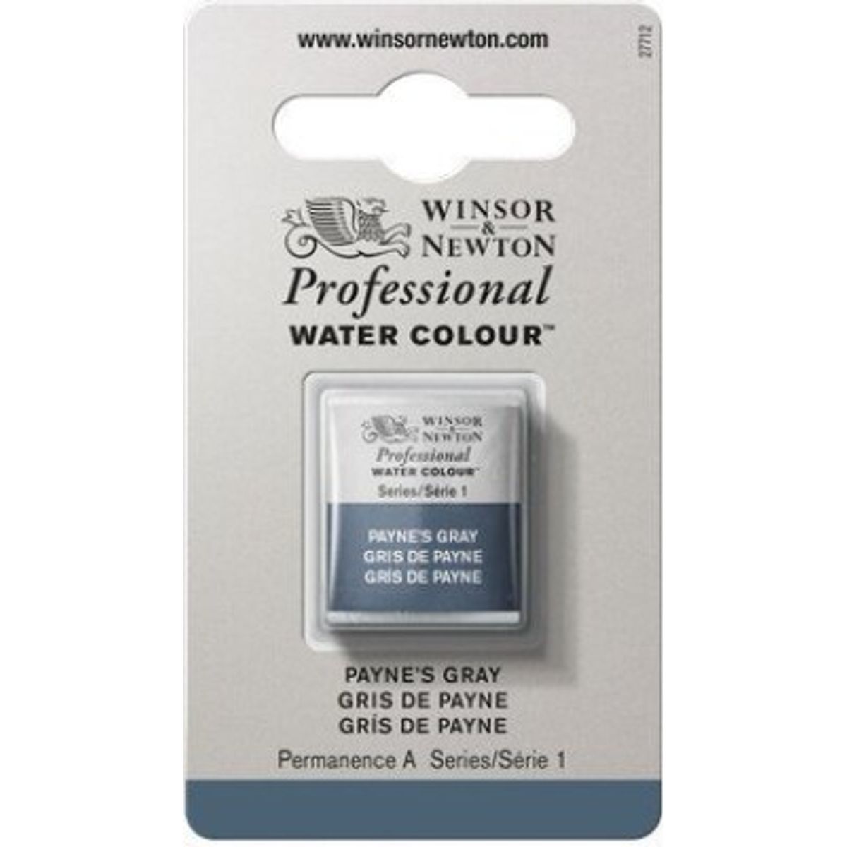 Winsor & Newton - Akvarelfarve 1/2 Pan - Paynes Grey