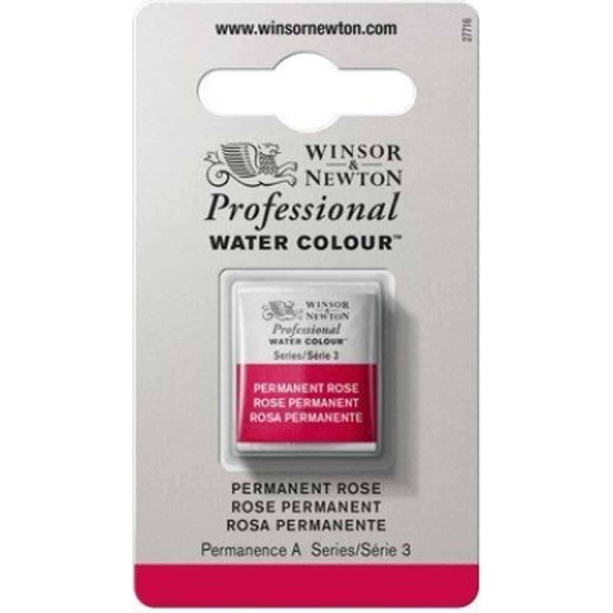 Winsor & Newton - Akvarelfarve 1/2 Pan - Permanent Rose