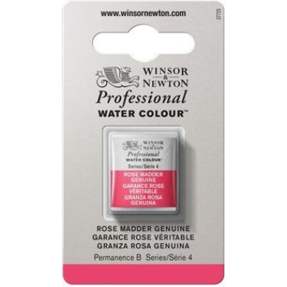 Winsor & Newton - Akvarelfarve 1/2 Pan - Rose Madder Genuine