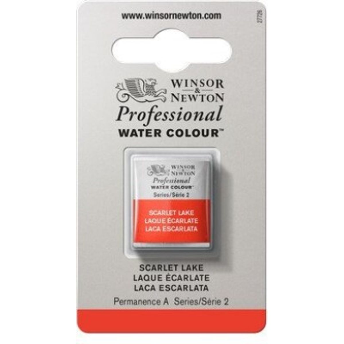 Winsor & Newton - Akvarelfarve 1/2 Pan - Scarlet Lake