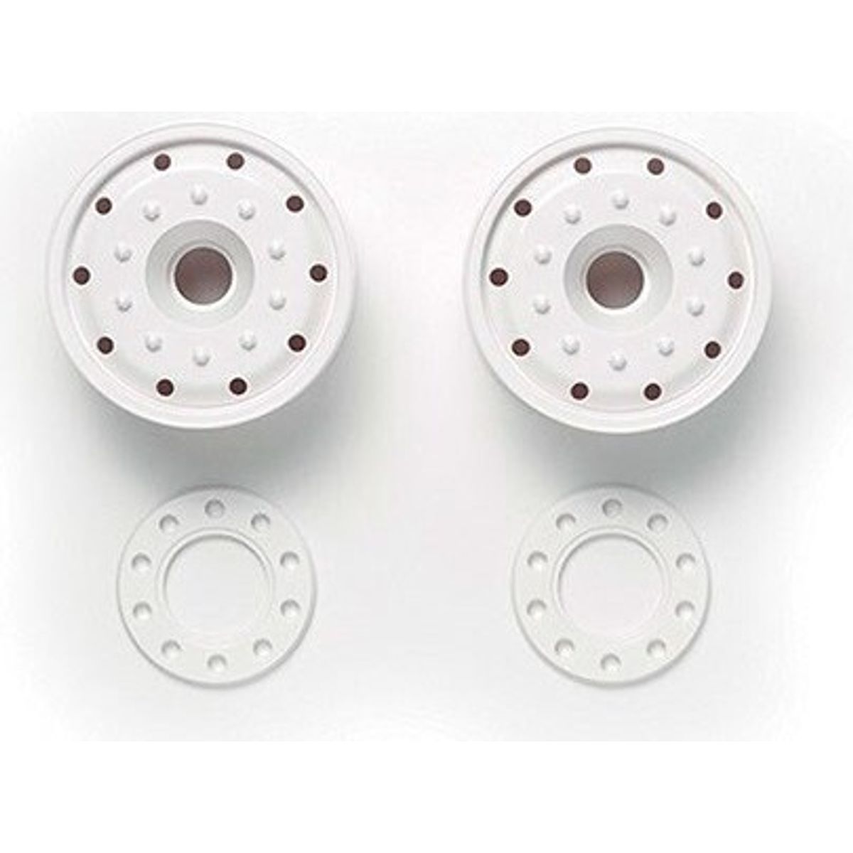 Wheels (30mm Width/ball Bearing) White - 56544 - Tamiya