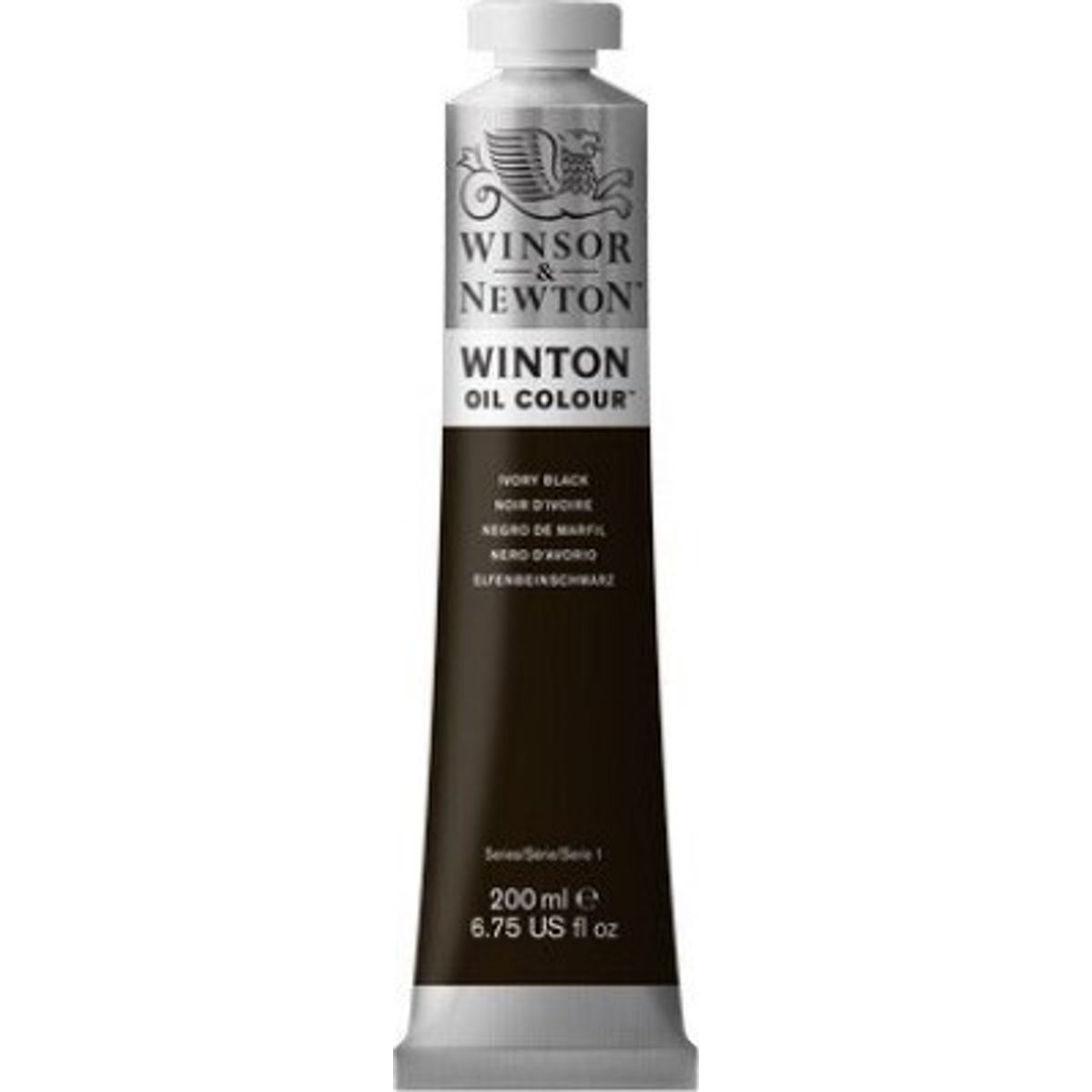 Winsor & Newton - Oliemaling - Winton - Ivory Black 200 Ml