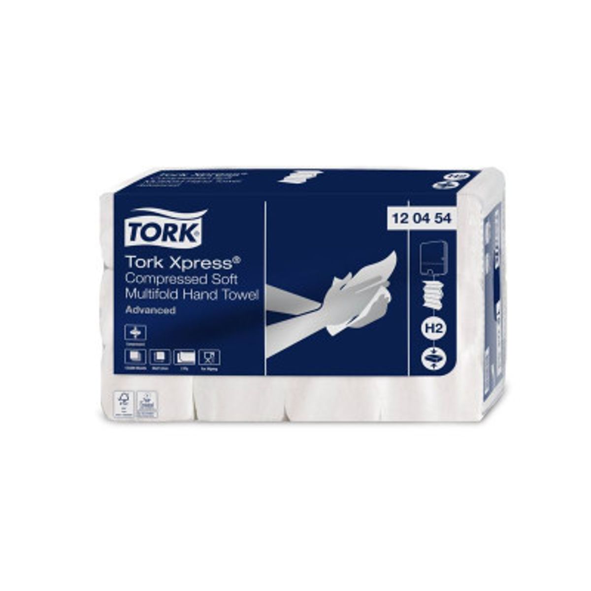 Tork Xpress ® Komprimerede Soft Multifold Håndklædeark H2