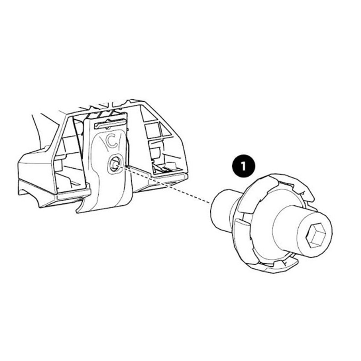 Thule reservedel 54201 sæt med 4 stk.