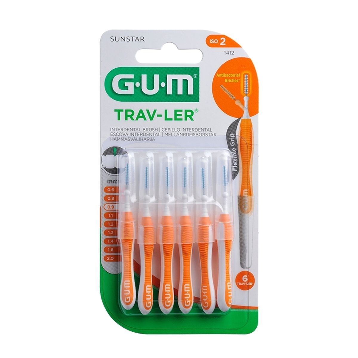 GUM Trav-ler mellemrumsbørster 0,9 mm