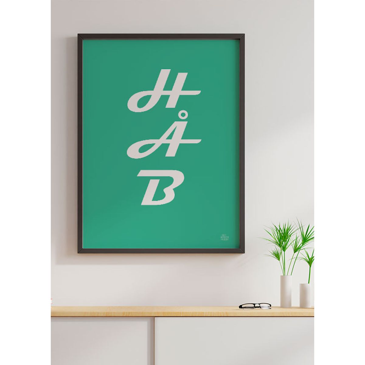 Håb-plakat - grøn - 30 x 40 cm - Kr. 219,-