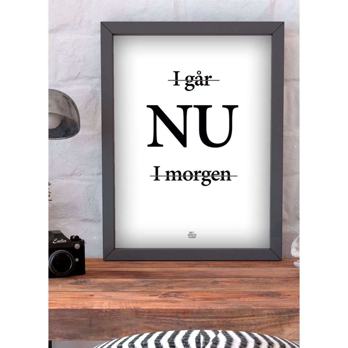 Igår, nu, i morgen-plakat - 50 x 70 cm - Kr. 279,-