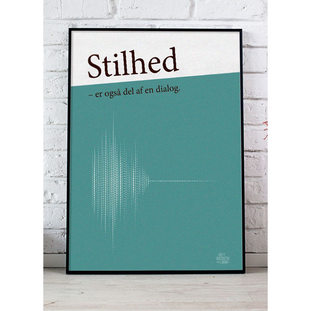 Stilhed - er også del af en dialog-plakat (grøn) - Download PDF og print selv i mange formater kr. 299