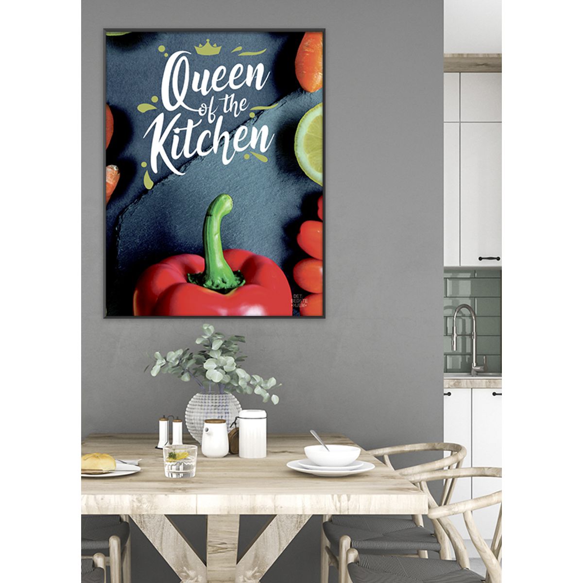 Serie#1_Queen of the kitchen-plakat - 30 x 40 cm - Kr. 219,-