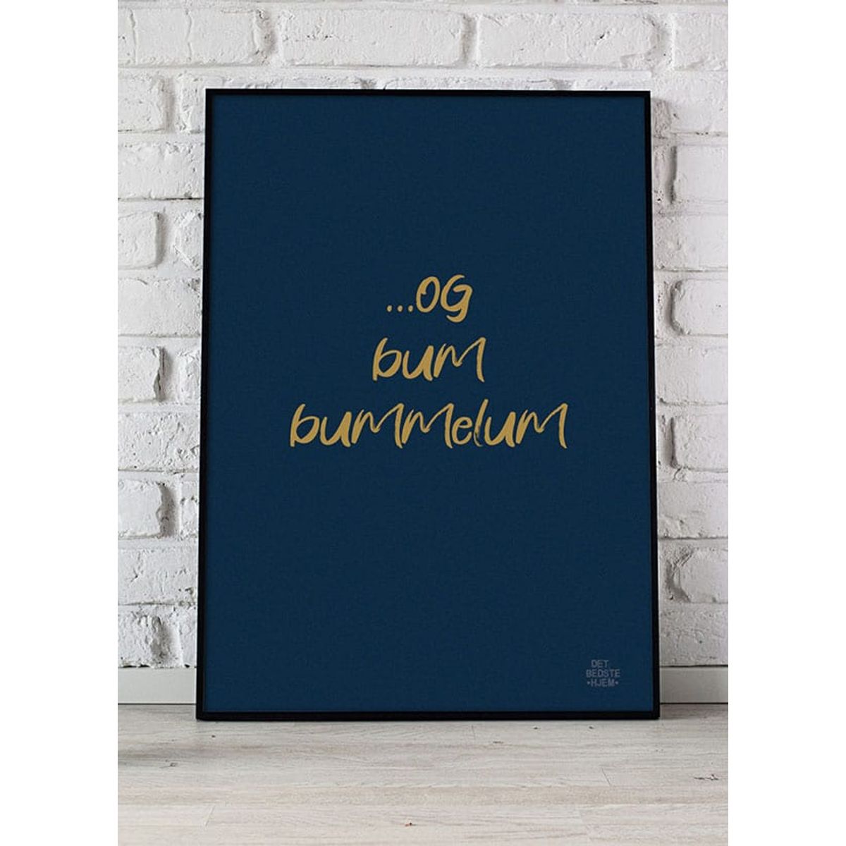 Og bum bummelum toiletplakat - 50 x 70 cm - Kr. 279,-