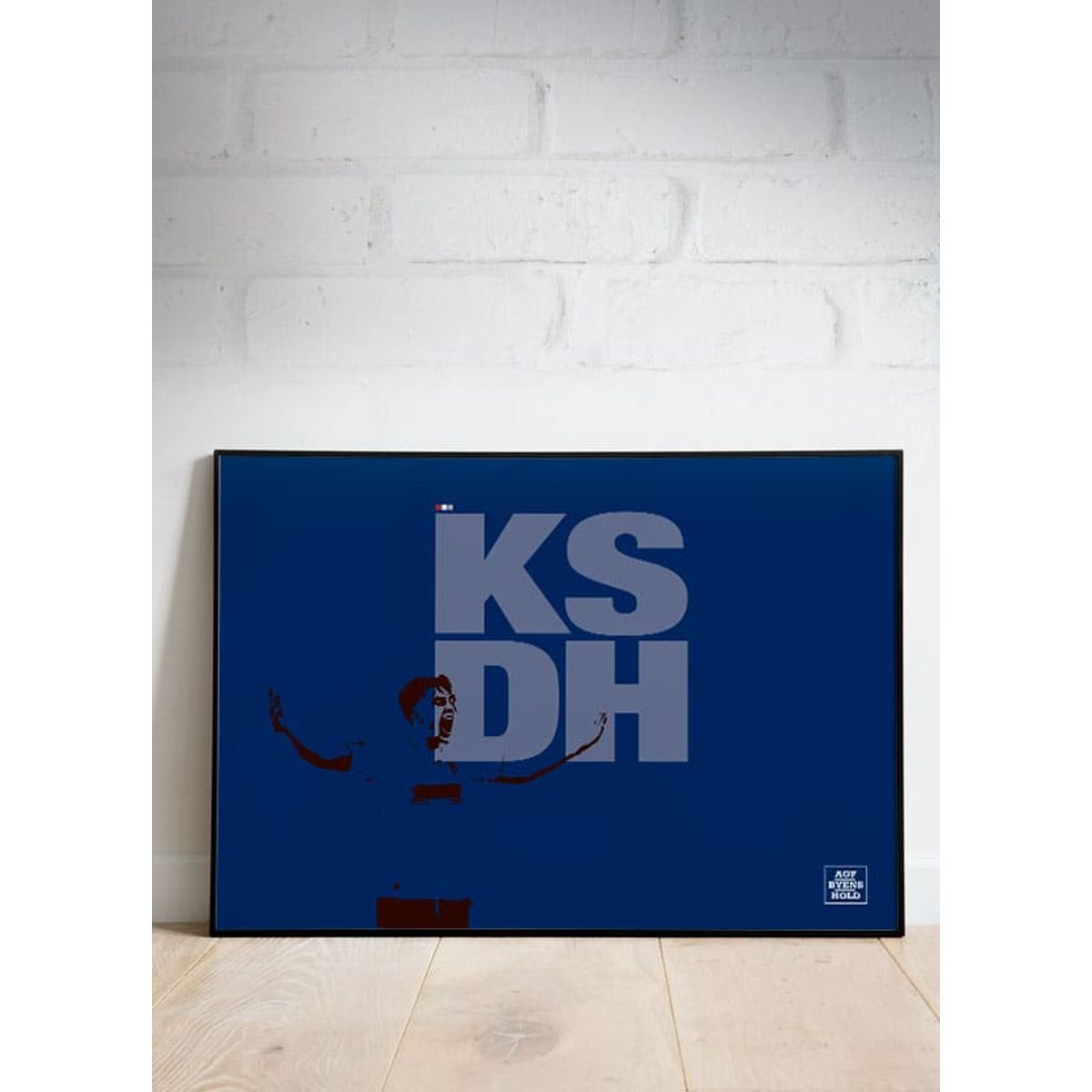 KSDH-plakat - Byens hold - Jubel-blå - 29,7 x 21 cm (A4) Kr. 199,-