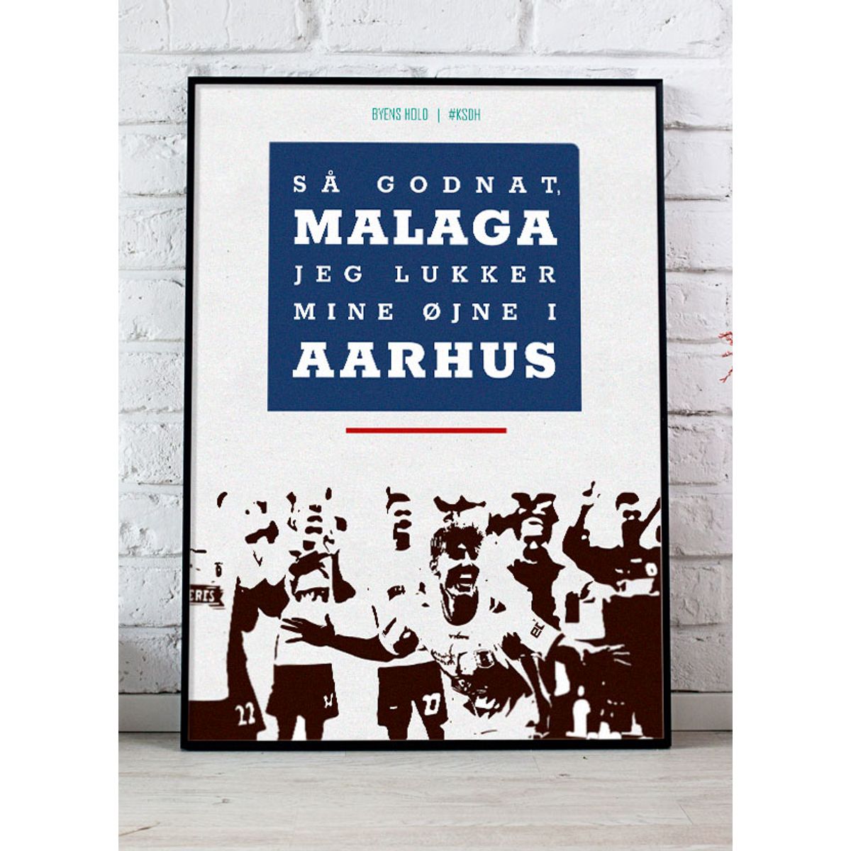 AGF-plakat - Malaga - Download PDF og print selv i mange formater kr. 299