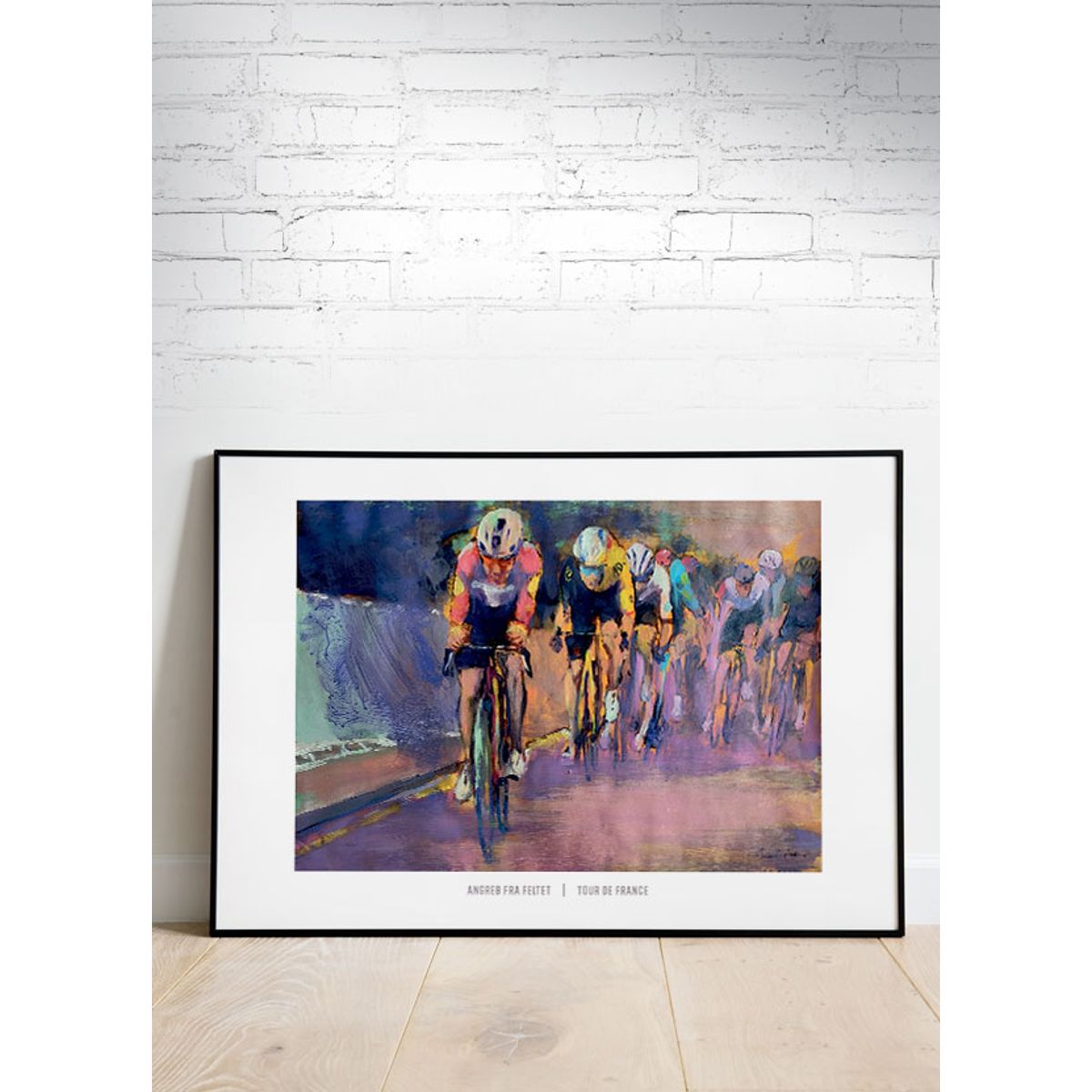 Tour de France-plakat - Angreb fra feltet - 70 x 50 cm - Kr. 279,-