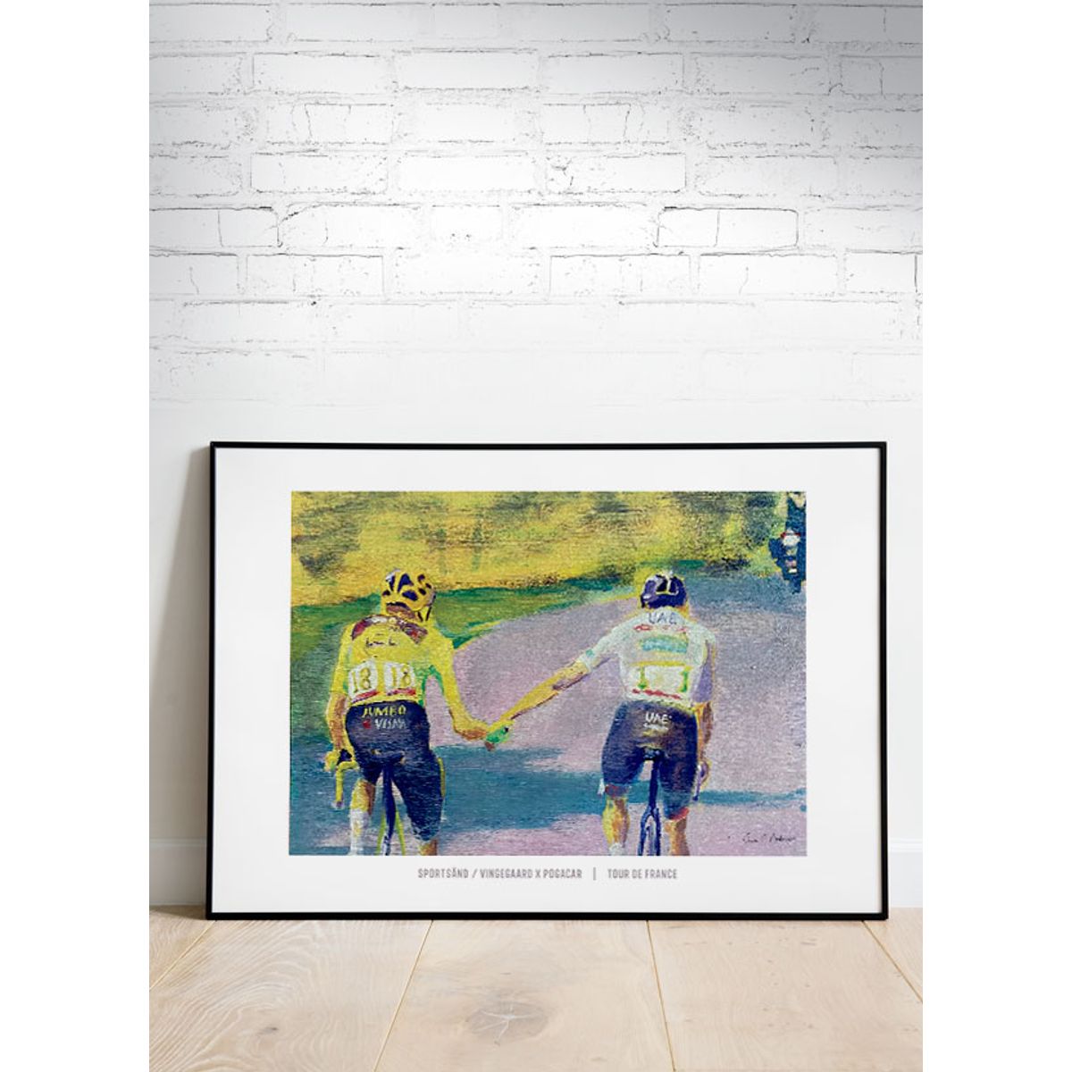 Tour de France-plakat - Sportsånd - Vingegaard x Pogacar - Download PDF og print selv i mange formater - kr. 299