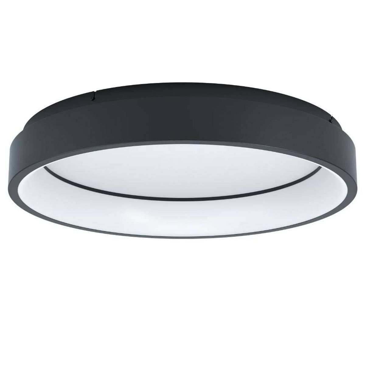 EGLO MARGHERA Zigbee LED Loftlampe 26W, Ø600 i RGB+CCT - Sort/Hvid