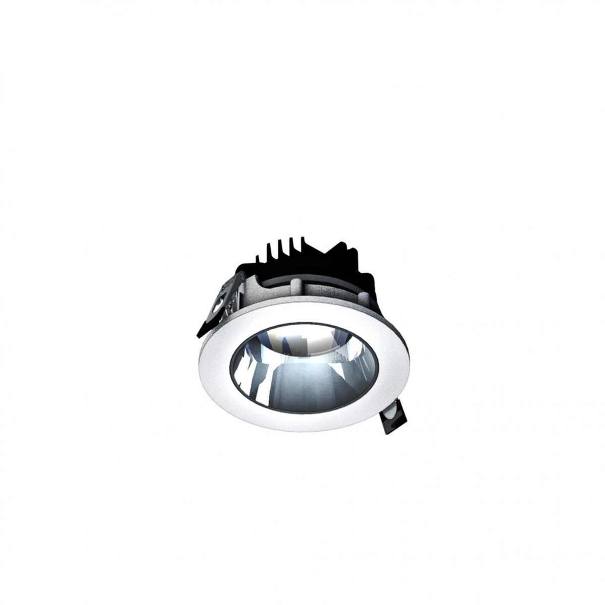 Model S Downlight Justerbar Retning 8W - 30°, 95x45 mm, Hvid, Uden Lyskilde