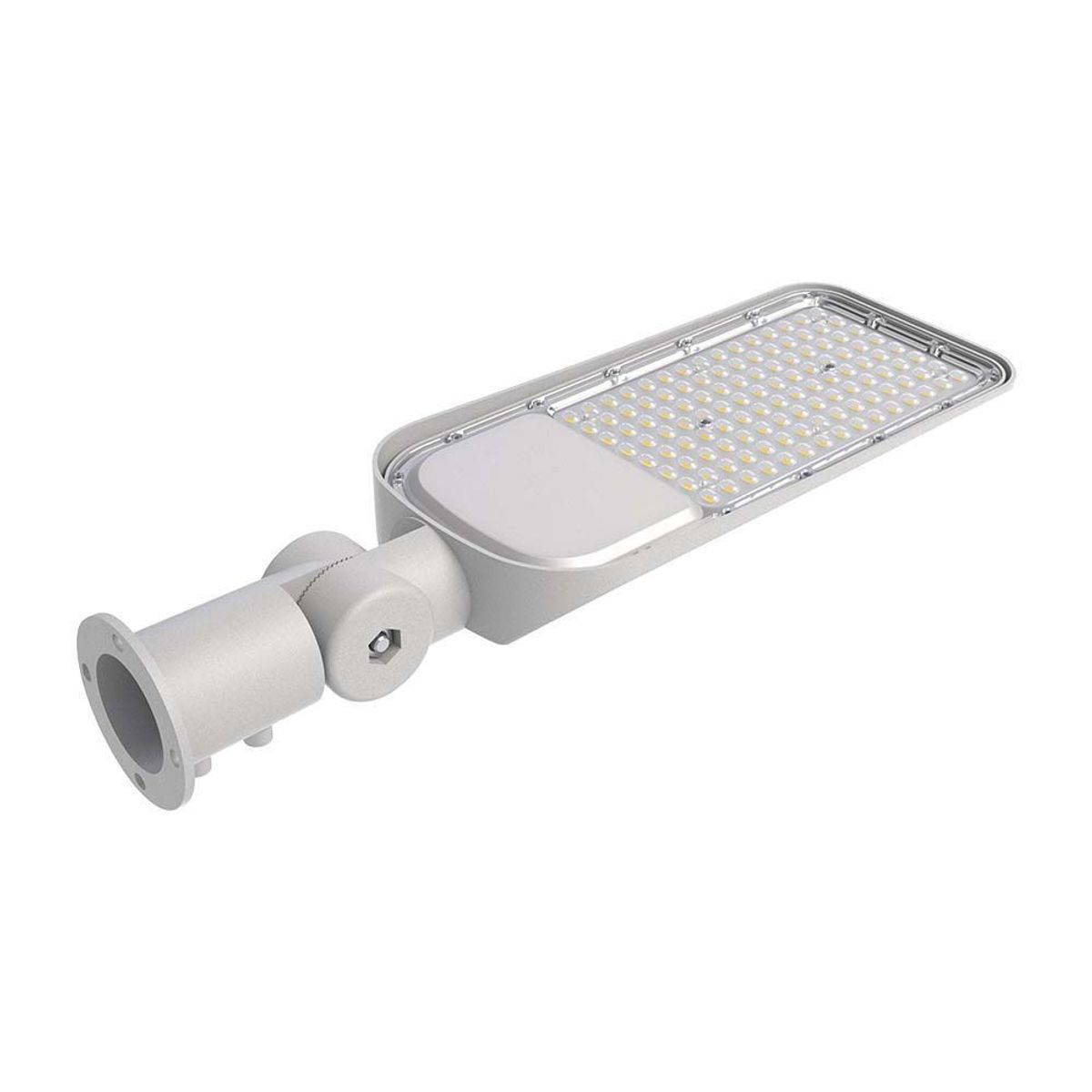 V-Tac 50W LED gadelampe - Samsung LED chip, indbygget skumringssensor, Ø60mm, IP65, 100lm/w - Dæmpbar : Ikke dæmpbar, Kulør : Neutral