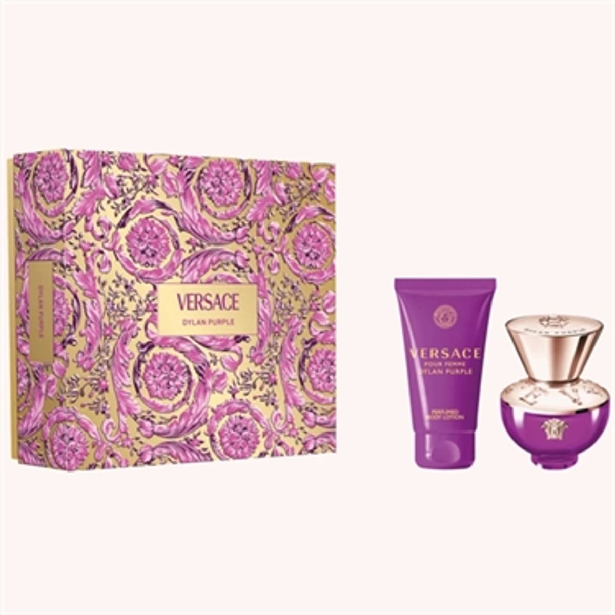 Versace Dylan Purple Pour Femme Eau De Parfum 30 ml + Perfumed Body Lotion 50 ml Gavesæt