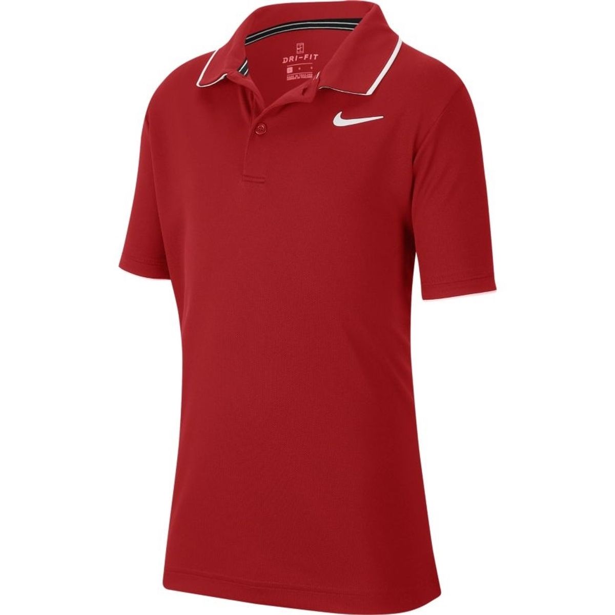 Nike Court Dry Polo Team Junior Rød