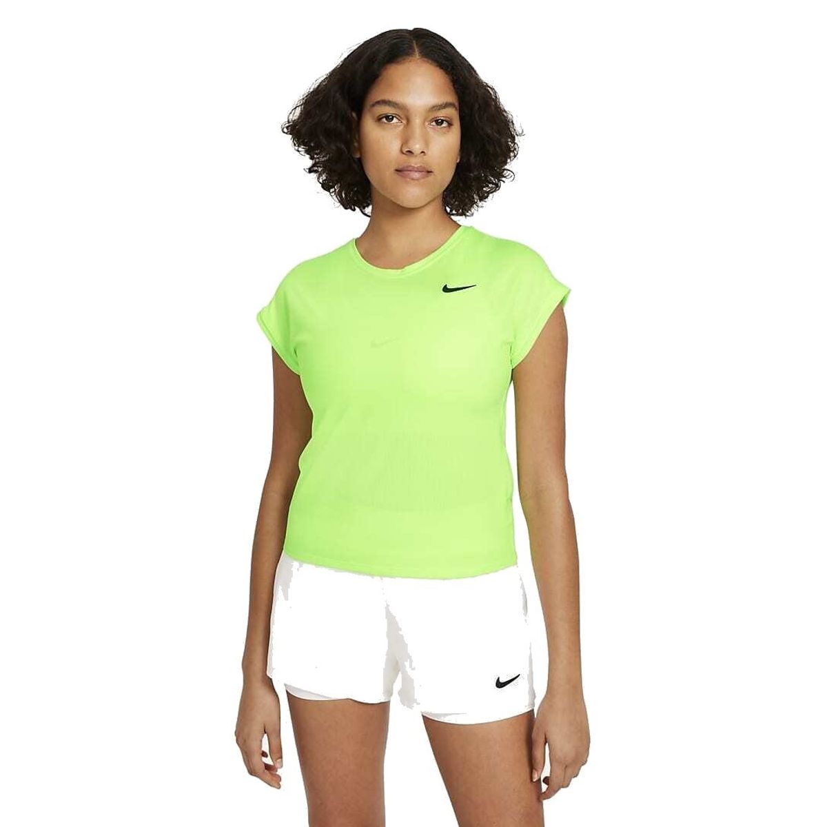 Nike Court Dri-Fit Victory T-shirt Dame Lime Glow/Black